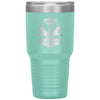 Norse Thor´s Hammer Mjolnir Goats Tanngrisnir Tanngnjóstr Etched Tumbler 30ozTumblersTeal