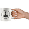 Norse Thors Hammer Mjolnir Runes White Ceramic Coffee Mug 11ozDrinkware