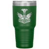 Norse Thors Hammer Mjolnir Wolves Viking Etched Tumbler 30ozTumblersGreen