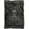 Norse Thors Raven Hammer Fleece BlanketBlanketsSmall Fleece Blanket (40"x30")