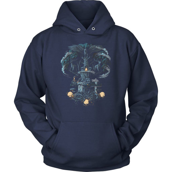 Norse Tree of Life Yggdrasil HoodieT-shirtUnisex HoodieNavyS