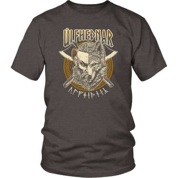 Norse Ulfhednar Viking T-ShirtT-shirtDistrict Unisex ShirtHeather BrownS