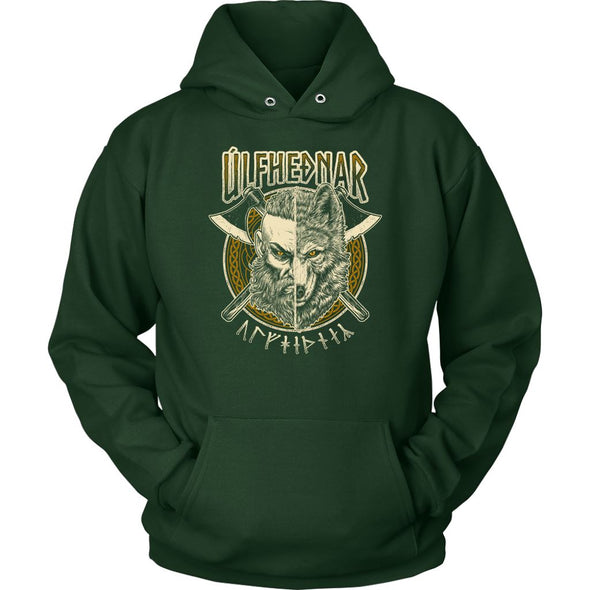 Norse Ulfhednar Wolf Viking HoodieT-shirtUnisex HoodieDark GreenS