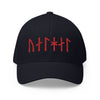 Norse Valhalla Viking Age Runes Flexfit HatDark NavyS/M