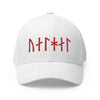 Norse Valhalla Viking Age Runes Flexfit HatWhiteS/M