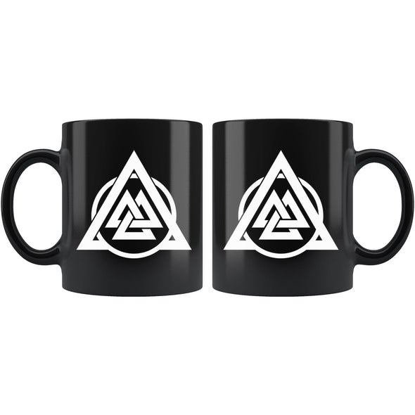 Norse Valknut Black Coffee Mug 11ozDrinkware