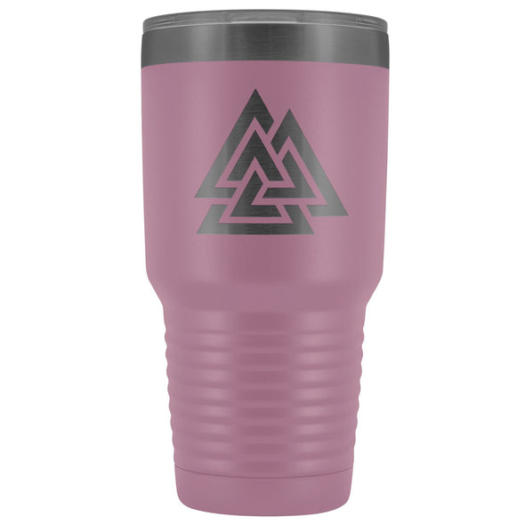 Norse Valknut Etched Tumbler 30ozTumblersLight Purple