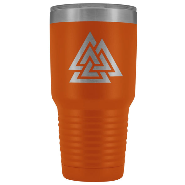 Norse Valknut Etched Tumbler 30ozTumblersOrange