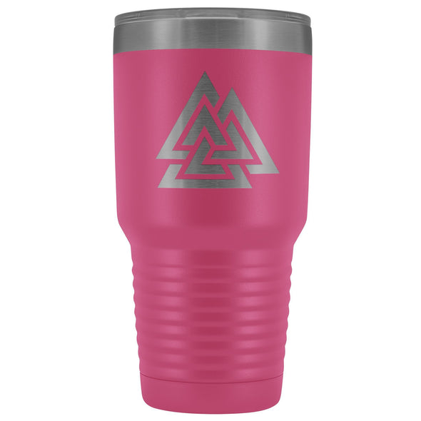 Norse Valknut Etched Tumbler 30ozTumblersPink