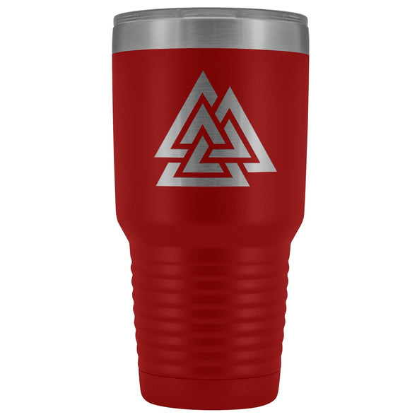 Norse Valknut Etched Tumbler 30ozTumblersRed