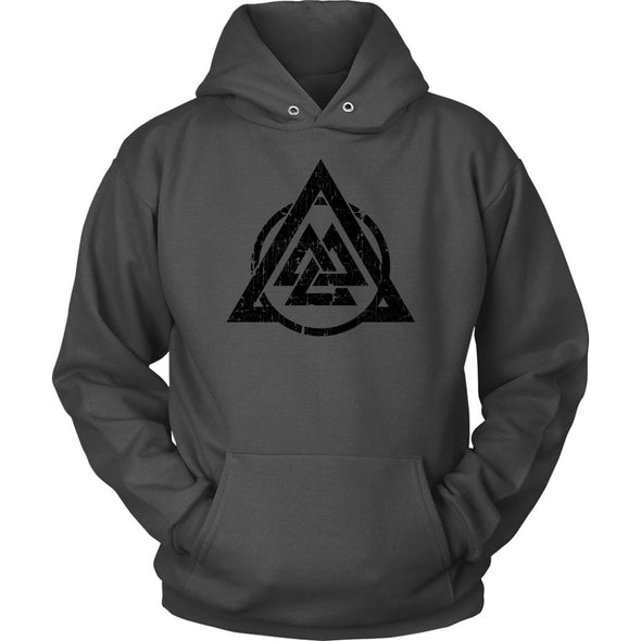 Norse Valknut HoodieT-shirtUnisex HoodieCharcoalS