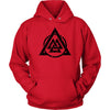 Norse Valknut HoodieT-shirtUnisex HoodieRedS