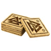 Norse Valknut Knotwork Wood Coasters x4Coasters