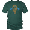 Norse Valknut Pagan Skull T-ShirtT-shirtDistrict Unisex ShirtDark GreenS