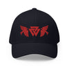 Norse Valknut Ravens Viking Embroidered Flexfit CapDark NavyS/M