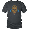 Norse Valknut Skull T-ShirtT-shirtDistrict Unisex ShirtCharcoalS