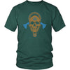 Norse Valknut Skull T-ShirtT-shirtDistrict Unisex ShirtDark GreenS