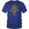 Norse Valknut Skull T-ShirtT-shirtDistrict Unisex ShirtRoyal BlueS