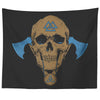 Norse Valknut Skull TapestryTapestries60" x 50"