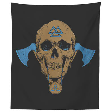 Norse Valknut Skull Wall TapestryTapestries60" x 50"