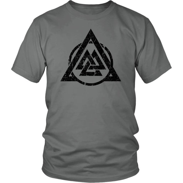 Norse Valknut T-ShirtT-shirtDistrict Unisex ShirtGreyS