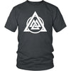 Norse Valknut Triangle Circle Cotton T-ShirtT-shirtDistrict Unisex ShirtCharcoalS