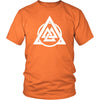 Norse Valknut Triangle Circle Cotton T-ShirtT-shirtDistrict Unisex ShirtOrangeS