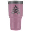 Norse Valknut Triangle Circle Etched Tumbler 30ozTumblersLight Purple