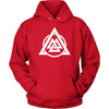 Norse Valknut Triangle Circle HoodieT-shirtUnisex HoodieRedS