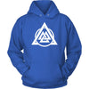 Norse Valknut Triangle Circle HoodieT-shirtUnisex HoodieRoyal BlueS