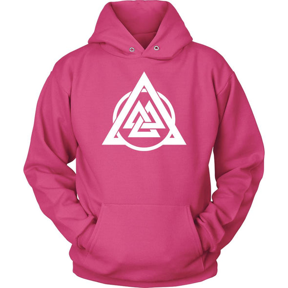 Norse Valknut Triangle Circle HoodieT-shirtUnisex HoodieSangriaS