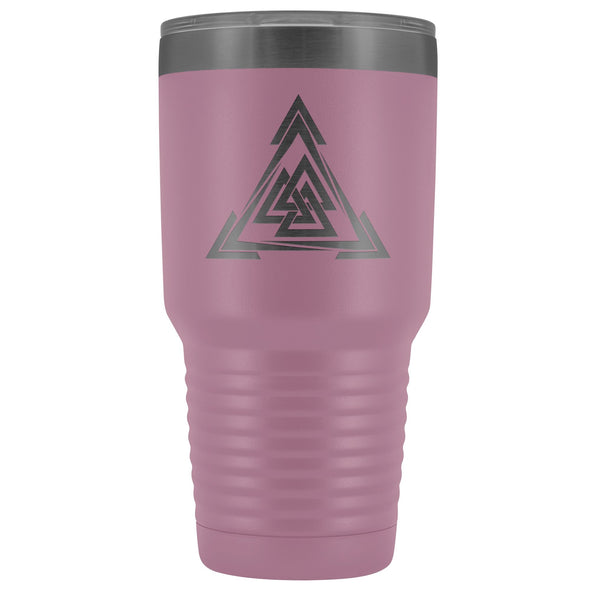 Norse Valknut Triangle Etched Tumbler 30ozTumblersLight Purple