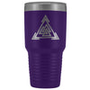 Norse Valknut Triangle Etched Tumbler 30ozTumblersPurple