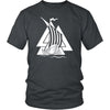 Norse Valknut Viking Ship Cotton T-ShirtT-shirtDistrict Unisex ShirtCharcoalS