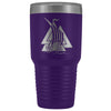 Norse Valknut Viking Ship Etched Tumbler 30ozTumblersPurple