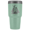 Norse Valknut Viking Ship Etched Tumbler 30ozTumblersTeal