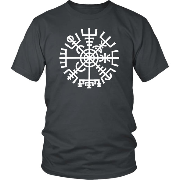 Norse Vegvisir Compass Cotton T-ShirtT-shirtDistrict Unisex ShirtCharcoalS