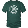 Norse Vegvisir Compass Cotton T-ShirtT-shirtDistrict Unisex ShirtDark GreenS