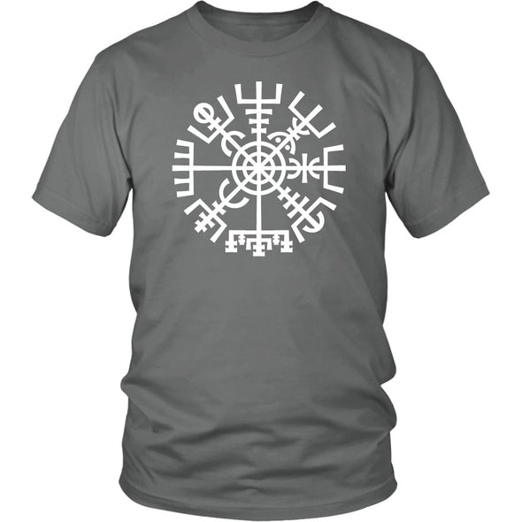 Norse Vegvisir Compass Cotton T-ShirtT-shirtDistrict Unisex ShirtGreyS