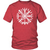 Norse Vegvisir Compass Cotton T-ShirtT-shirtDistrict Unisex ShirtHeather RedS