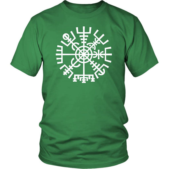 Norse Vegvisir Compass Cotton T-ShirtT-shirtDistrict Unisex ShirtKelly GreenS