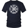 Norse Vegvisir Compass Cotton T-ShirtT-shirtDistrict Unisex ShirtNavyS