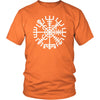 Norse Vegvisir Compass Cotton T-ShirtT-shirtDistrict Unisex ShirtOrangeS