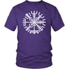 Norse Vegvisir Compass Cotton T-ShirtT-shirtDistrict Unisex ShirtPurpleS