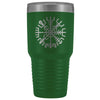 Norse Vegvisir Compass Etched Tumbler 30ozTumblersGreen