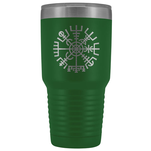 Norse Vegvisir Compass Etched Tumbler 30ozTumblersGreen