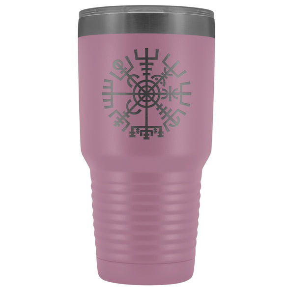 Norse Vegvisir Compass Etched Tumbler 30ozTumblersLight Purple