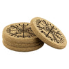 Norse Vegvisir Compass Round Cork Coaster 4piece SetCoasters