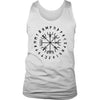 Norse Vegvisir Elder Futhark Black Runes Mens Tank TopT-shirtDistrict Mens TankWhiteS