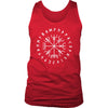 Norse Vegvisir Elder Futhark Runes Mens Tank TopT-shirtDistrict Mens TankRedS